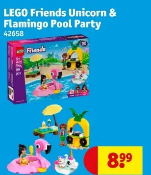 Aanbieding: LEGO Friends Unicorn & Flamingo Pool Party