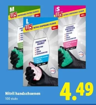 Aanbieding: Nitril handschoenen
