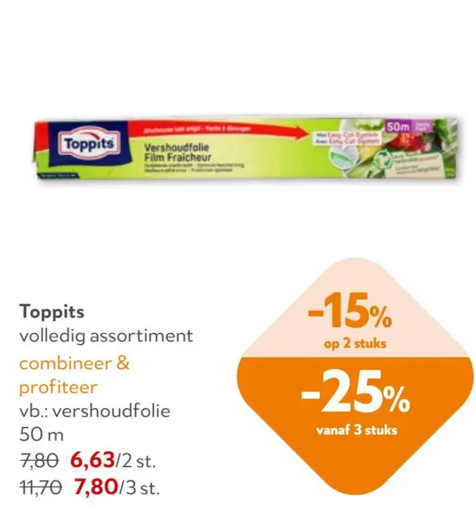 Promotie: Volledig assortiment vershoudfolie