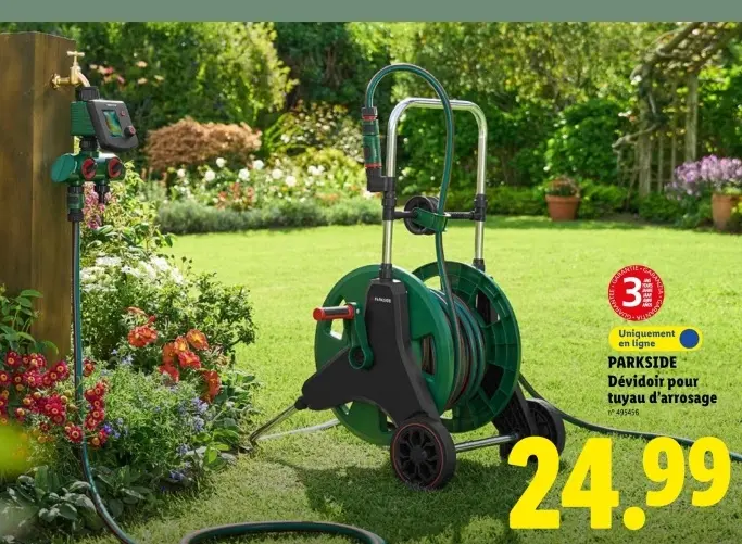 Offre: Dévidoir pour tuyau d'arrosage