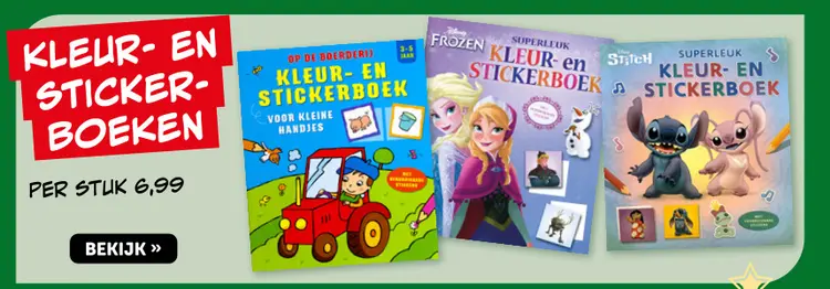 Promotie: Kleur- en stickerboeken