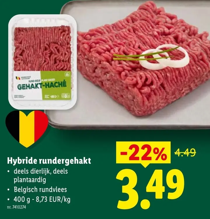 Promotie: Hybride rundergehakt