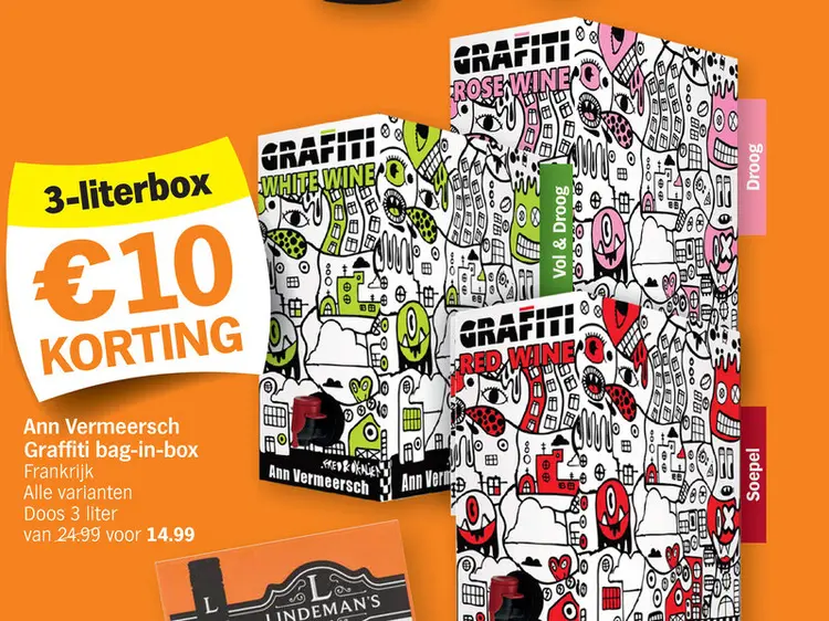 Promotie: Graffiti bag-in-box