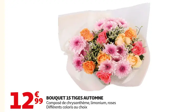 Offre: Bouquet 15 tiges automne