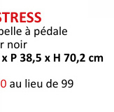 Offre: Poubelle à pédale avec compartiment de rangement Stress 2x30L noir mat