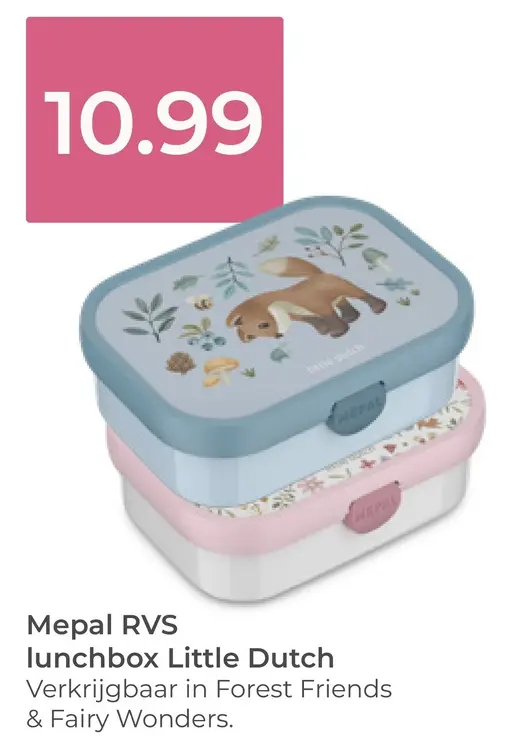 Aanbieding: RVS lunchbox Little Dutch