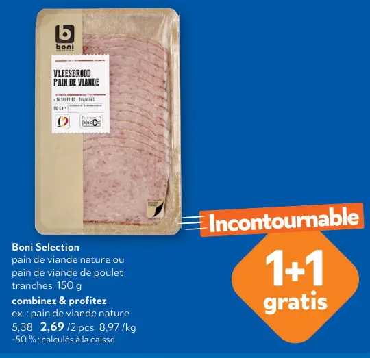 Offre: Vleesbrood Pain de Viande