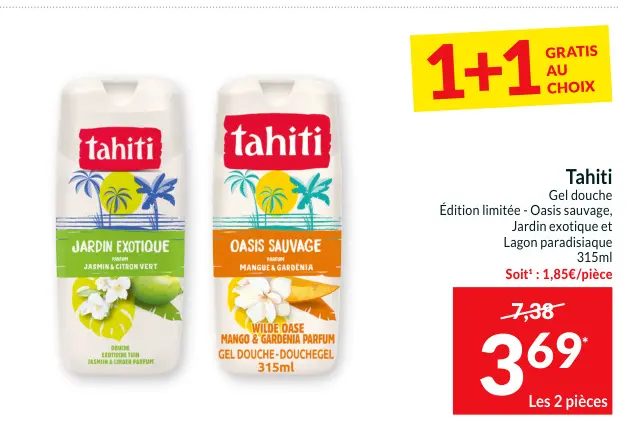 Offre: Gel douche