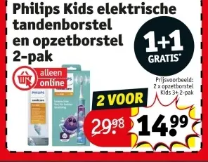 Promotie: Philips Kids elektrische tandenborstel en opz