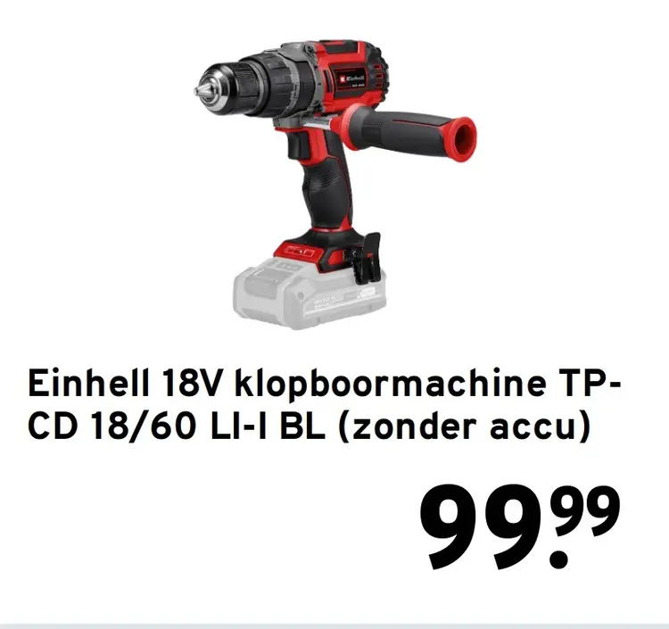 Aanbieding: 18V klopboormachine TP-CD 18/60 LI-I BL