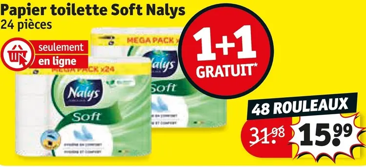 Offre: Papier toilette Soft 24 pièces