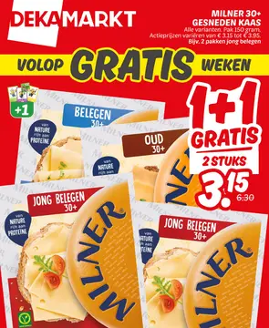 Aanbieding: 30+ gesneden kaas