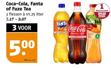 Aanbieding: Coca-Cola, Fanta of Fuze Tea
