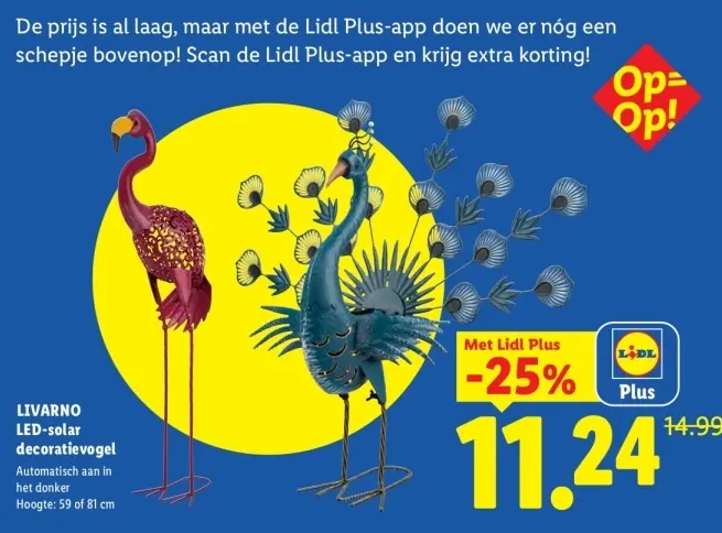 Aanbieding: LED-solar decoratievogel