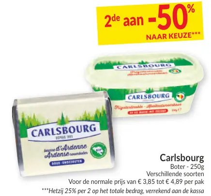 Promotie: Carlsbourg Boter