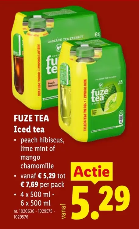 Promotie: FUZE TEA Iced tea