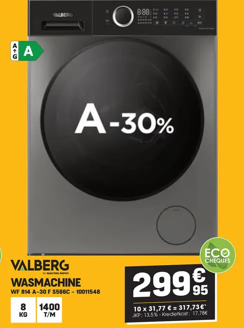 Promotie: Wasmachine