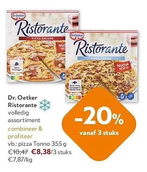 Promotie: Ristorante pizza Tonno