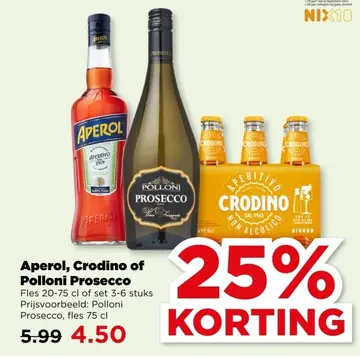 Aanbieding: Aperol, Crodino of Polloni Prosecco