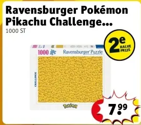 Aanbieding: Pokémon Pikachu Challenge puzzel