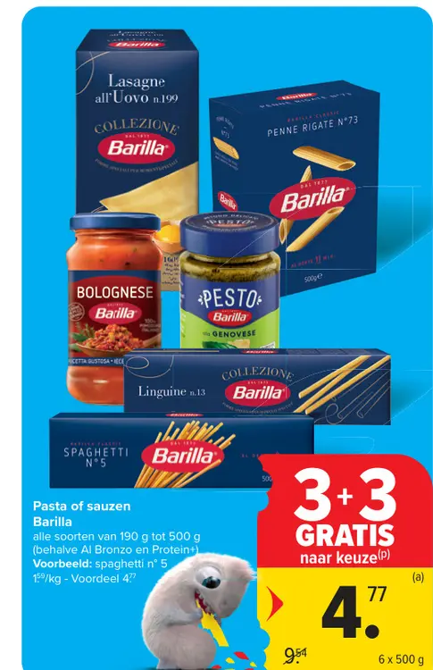 Promotie: Pasta of sauzen