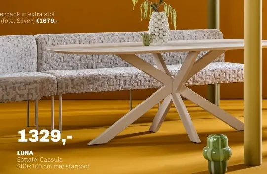 Aanbieding: LUNA Eettafel Capsule