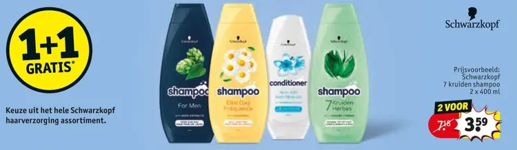 Aanbieding: Schwarzkopf 7 kruiden shampoo