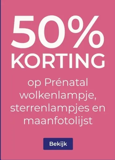 Aanbieding: Prénatal wolkenlampje, sterrenlampjes en maan