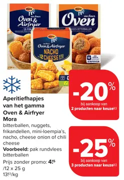 Aanbieding: Aperitiefhapjes van het gamma Oven & Airfryer