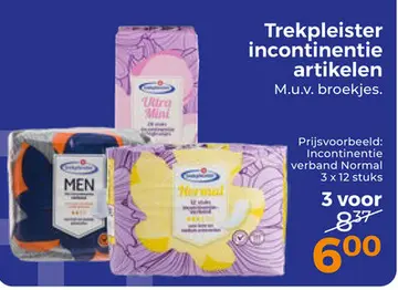 Aanbieding: Trekpleister incontinentie artikelen