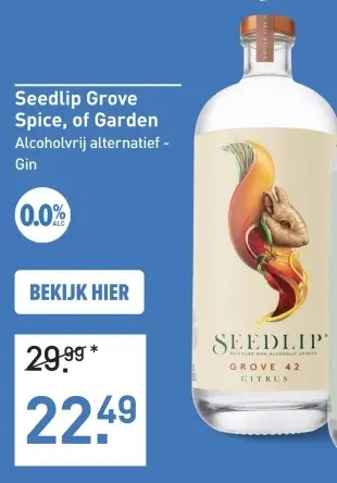 Aanbieding: Seedlip Grove Spice, of Garden