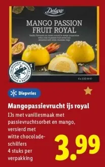 Aanbieding: Mangopassievrucht ijs royal