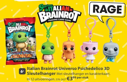 Aanbieding: Italian Brainrot Universo Psichedelico 3D Sleutelhanger