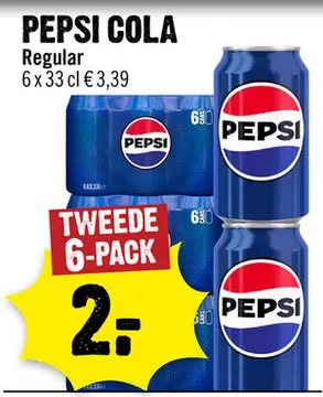 Aanbieding: Pepsi cola Regular