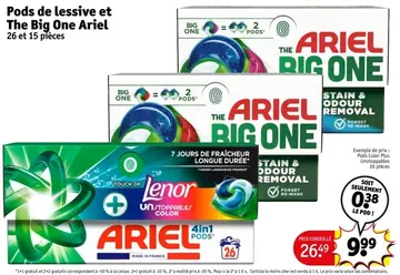 Offre: Pods de lessive et The Big One