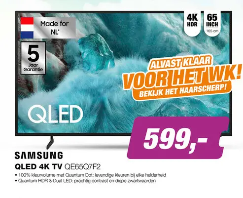 Aanbieding: Samsung QLED 4K QE65Q7F2 TV (2025)