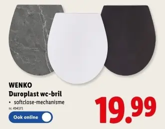 Promotie: Duroplast wc-bril