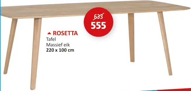 Promotie: ROSETTA Tafel