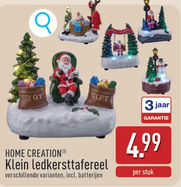 Aanbieding: Klein ledkersttafereel
