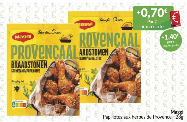 Offre: Papillotes aux herbes de Provence