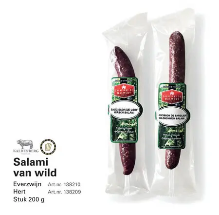 Aanbieding: Salami van wild