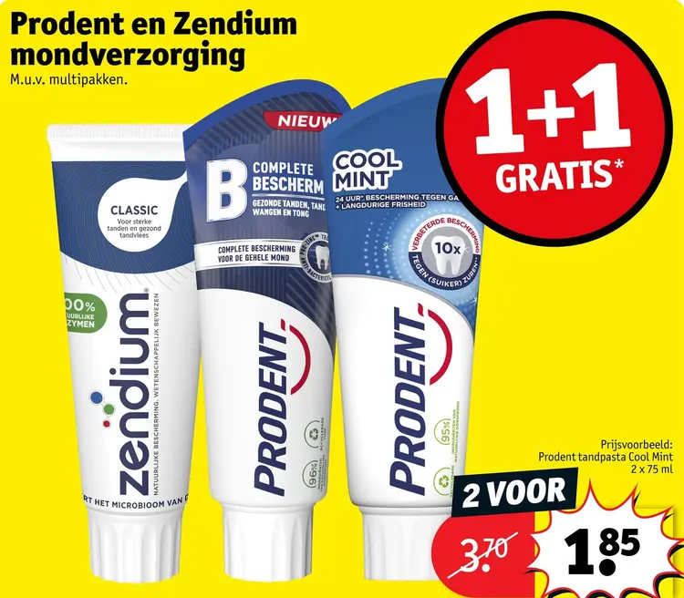 Aanbieding: Prodent en Zendium mondverzorging