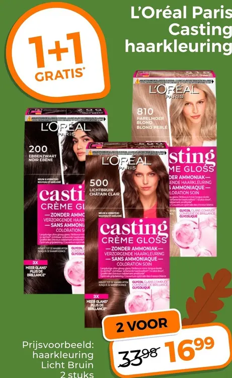 Aanbieding: Casting haarkleuring