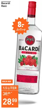 Aanbieding: Bacardí Razz 150CL Mixen