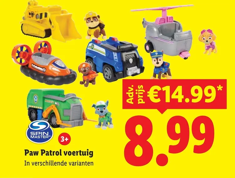 Aanbieding: Paw Patrol voertuig