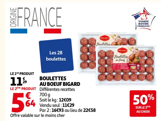 Offre: Boulettes au boeuf
