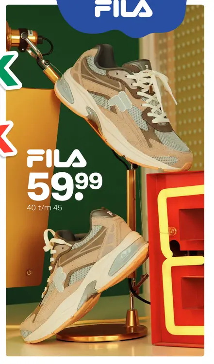 Promotie: Sneakers taupe