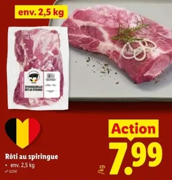 Offre: Rôti au spiringue