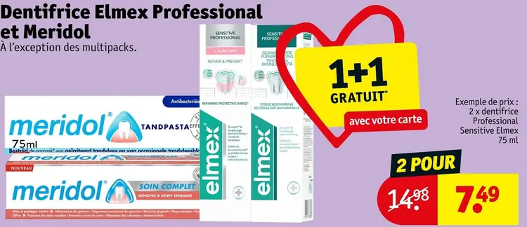 Offre: Dentifrice Professional et Meridol