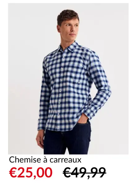 Offre: Chemise à carreaux